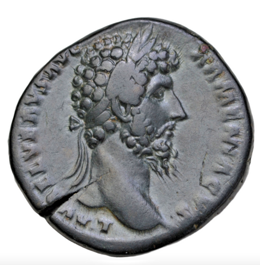 Roman Imperial, Lucius Verus, AE sestertius, Rome, 165 AD, Mars advancing right