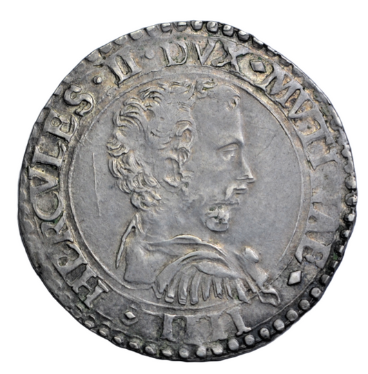 World, Italy, Modena, Ercole II d'Este, silver bianco c. 1550-9