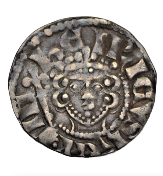 British hammered, Henry III, silver long cross penny, class 5c, Richard on London, c. 1251-72 AD