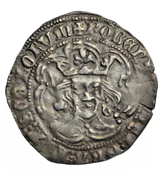 British hammered, Scotland, Robert III, heavy coinage, first issue, silver groat, Edinburgh