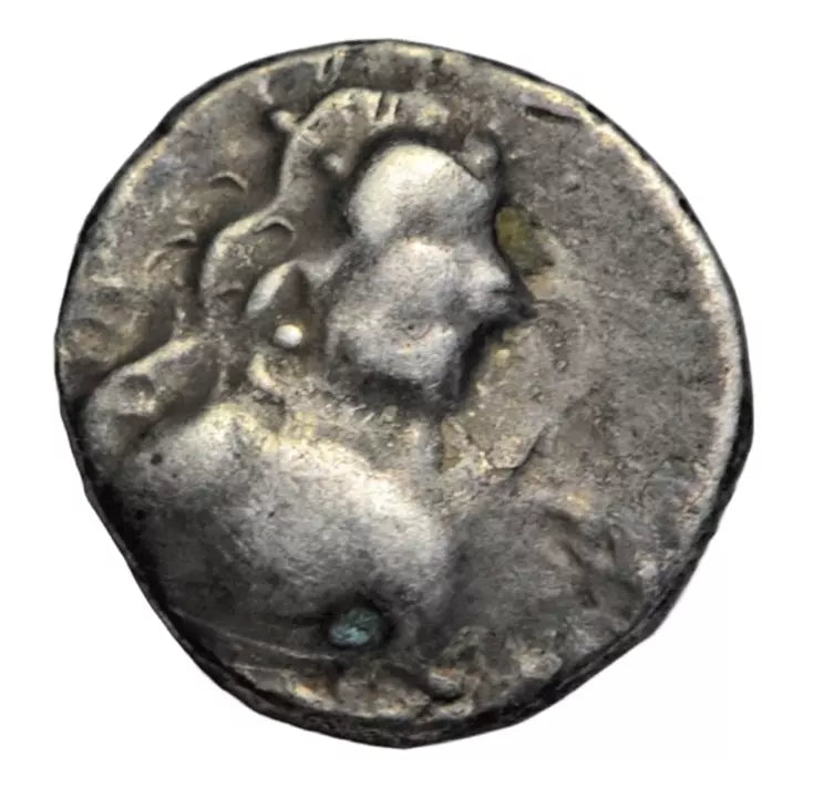 Greek, Indo-Scythian, Paratarajas, Mirahvara, Silver Hemidrachm, C.175 ...