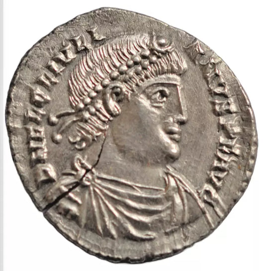 Roman Imperial, Julian II AR siliqua, Lugdunum 360-363 AD, legend within wreath RIC VIII 234 EF!