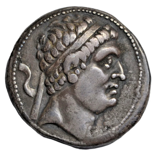 Greek, Bactria, Euthydemus I, AR tetradrachm c. 210-206 BC, Herakles seated left