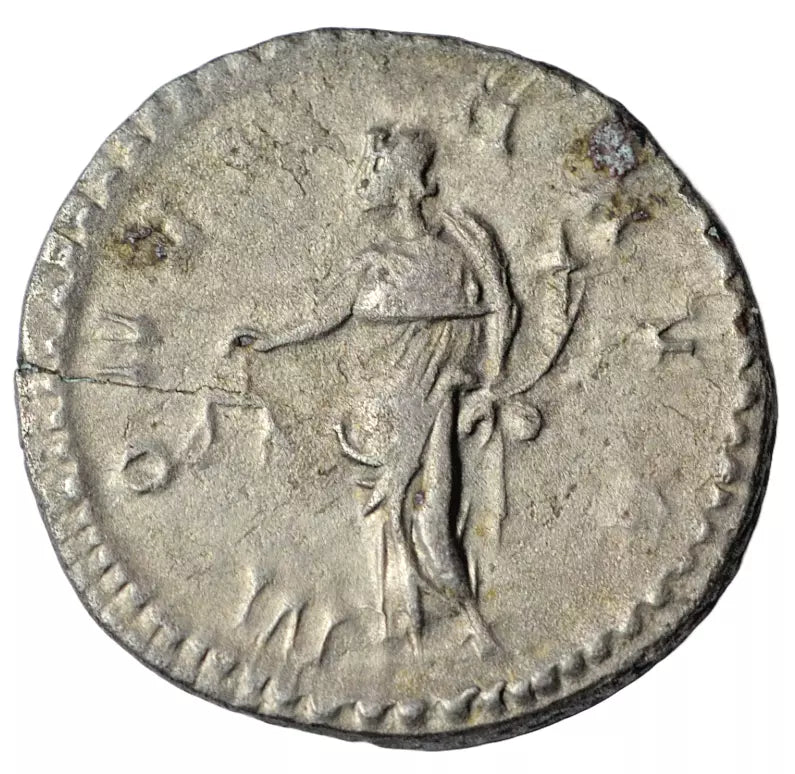 Roman Imperial, Postumus AR antoninianus, Cologne 260-9 AD, Moneta holding scale RIC 315