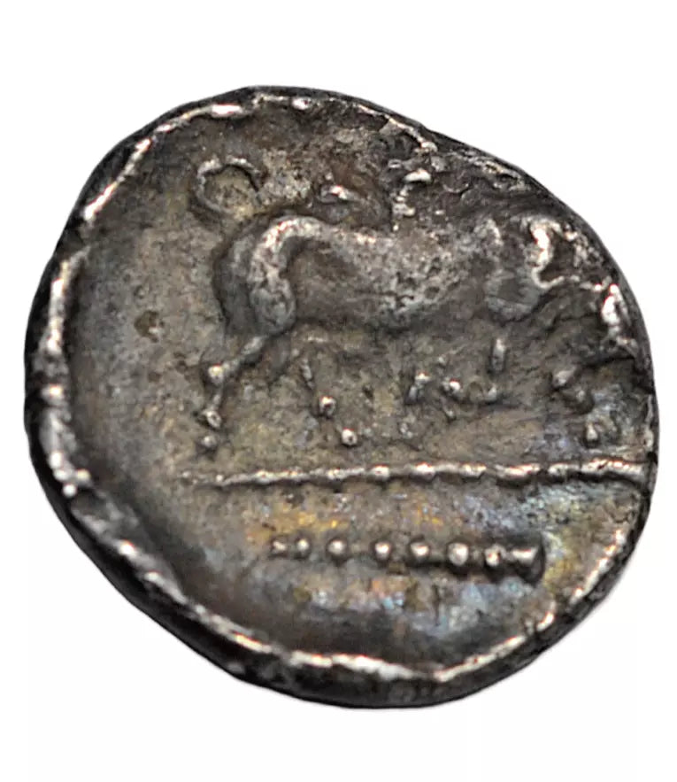 Greek, Lucania, Thourioi, AR triobol, c. 350-300 BC, Athena right/Bull, club, RRRR