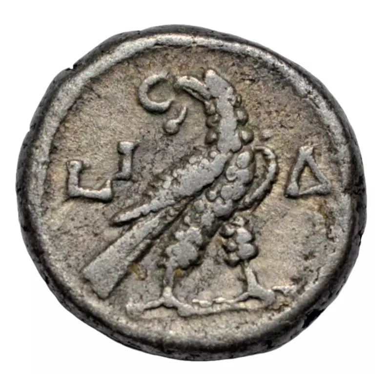 Roman Provincial, Egypt, Alexandria, Antoninus Pius, BI tetradrachm, year 14, c. 150-1 AD, eagle