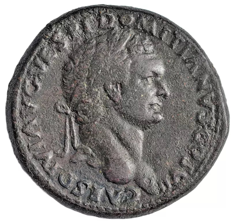 Roman Imperial, Domitian AE sestertius, uncertain mint (Thrace ?), c. 80-81 AD Pax, RIC II.1 507