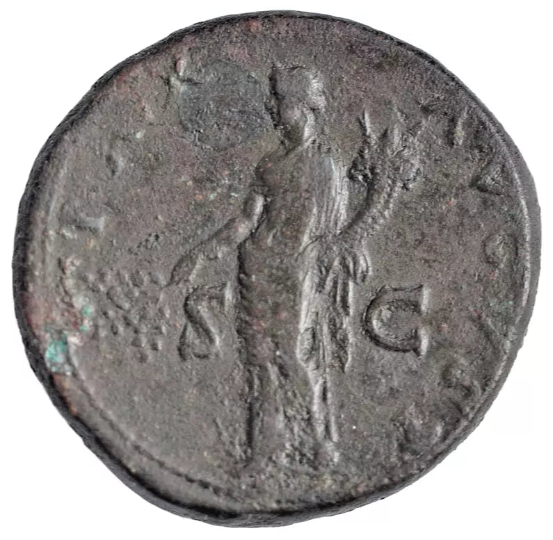 Roman Imperial, Domitian AE sestertius, uncertain mint (Thrace ?), c. 80-81 AD Pax, RIC II.1 507