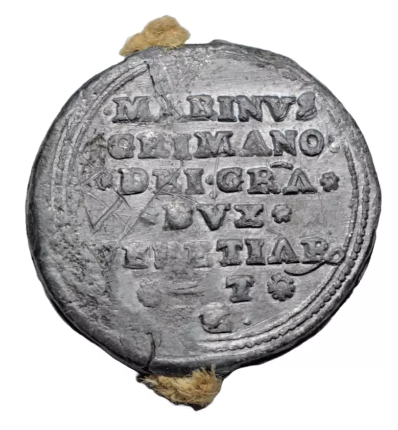 World, Italy, Venice, Marino Grimani, doge, lead bolla (seal), c. 1595-1605