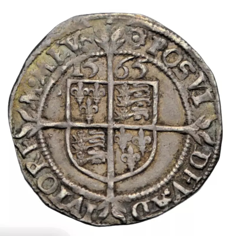 British hammered, Elizabeth I, silver threepence 1565, mm rose, ex-Shuttlewood, Greenhalgh plate