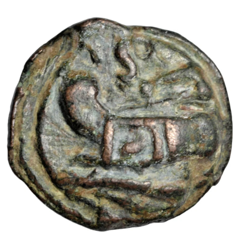 Roman Republican, Roman Republic, aes grave semis c. 215 BC, post-semilibral standard, Saturn/prow