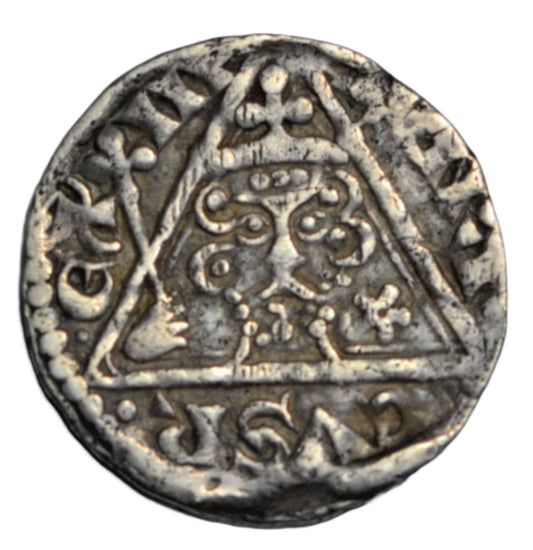 British hammered, Ireland, Henry III, AR penny, c. 1251-4, Richard on Dublin, pellets on N/S