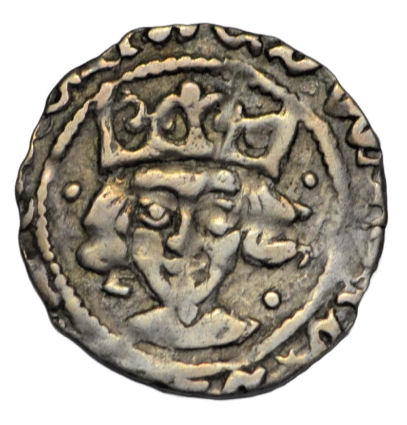 World, Ireland, Edward IV, light coinage cross and pellet penny, type 3, Drogheda mint
