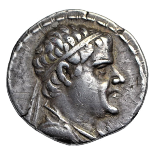 Greek, Bactria, Eukratides I, silver drachm c. 170-145 BC, Dioskouri riding right