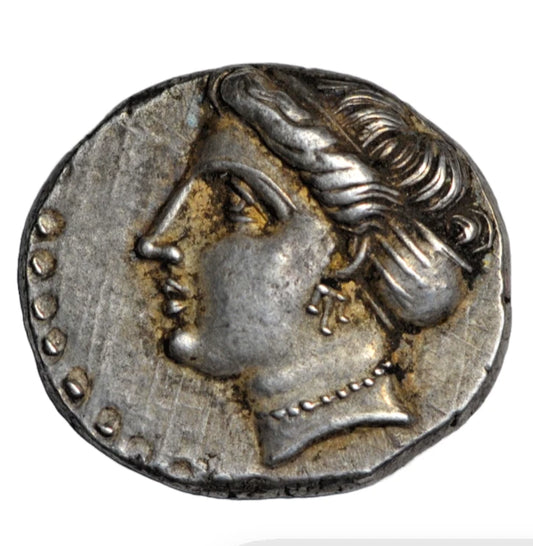 Greek, Paphlagonia, Sinope, AR drachm c. 330-300 BC, Agreos, nymph/sea eagle, dolphin