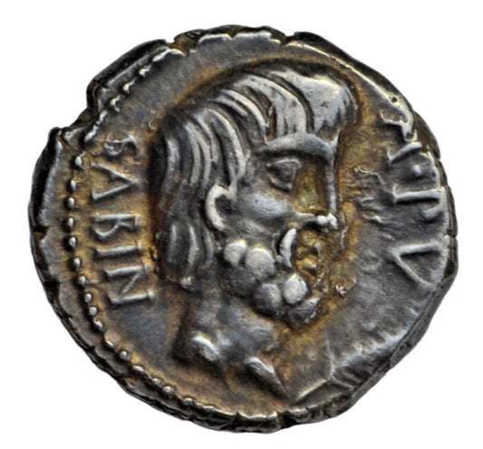 Roman Republican, Roman Republic, L. Titurius, L.f. Sabinus, AR denarius, 89 BC, Tatius/Tarpeia