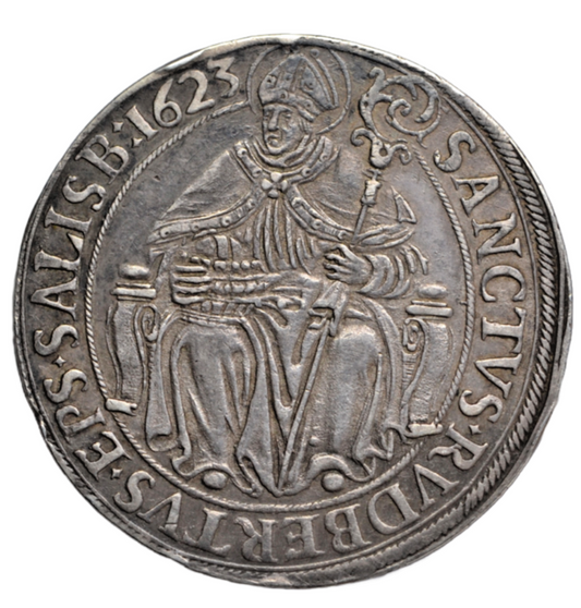 World, Austria, Salzburg, Paris von Lodron as archbishop, silver taler 1623