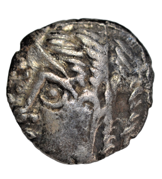 British Celtic, Trinovantes & Catuvellauni, silver "Whaddon goat" unit c. 60-20 BC