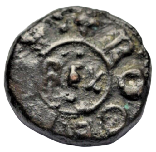 World, Sicily, Tancred and Roger, c. 1191-3 AD, AE follaro, Messina mint