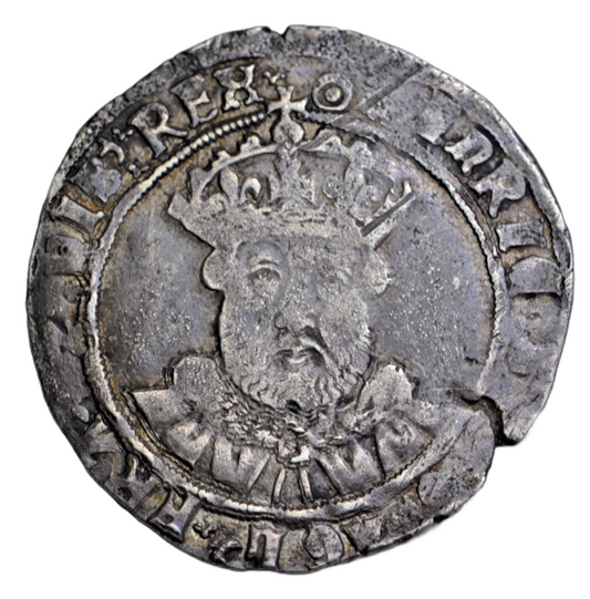British hammered, Henry VIII, silver testoon, c. 1544-7, Tower mint, mintmark pellet in annulet