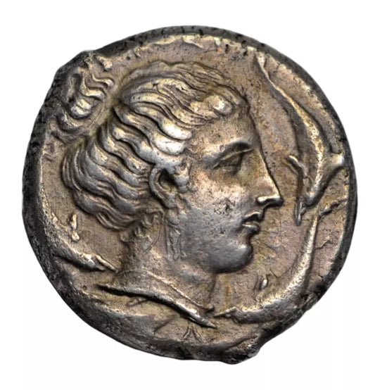 Greek, Sicily, Syracuse, silver tetradrachm, c. 410-405 BC, unsigned dies by Eukleidas