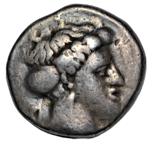 Greek, Lucania, Metapontum, AR nomos, c. 400-340 BC, Demeter grain ear