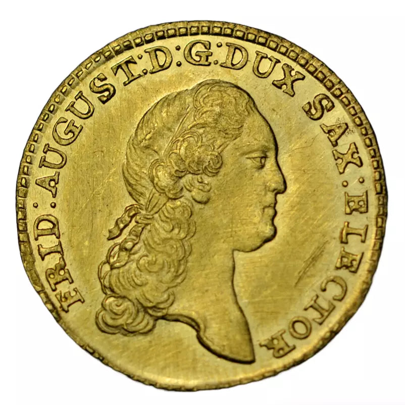 World, Germany, Saxony (Sachsen), Friederich August III, gold ducat 1783, Dresden