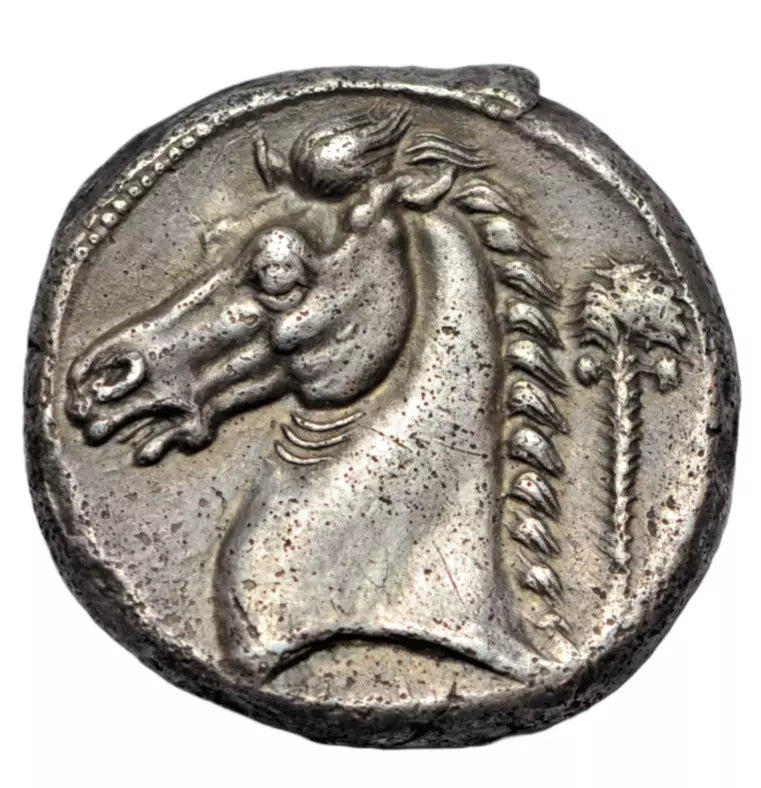 Greek, Sicily, Entella, Siculo-Punic, silver tetradrachm c. 300-289 BC, Herakles/horse