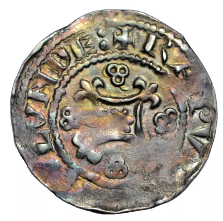 British hammered, Henry I, silver penny, c. 1121, star in lozenge fleury, Rawulf on London, rare