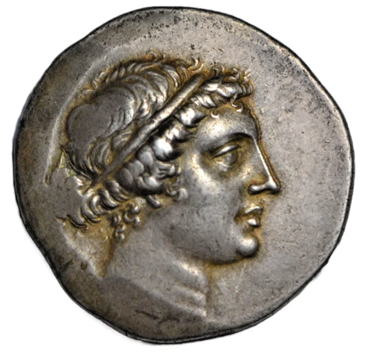Greek, Aeolis, Kyme, AR tetradrachm c. 155-145 BC, Straton magistrate, Kyme/horse