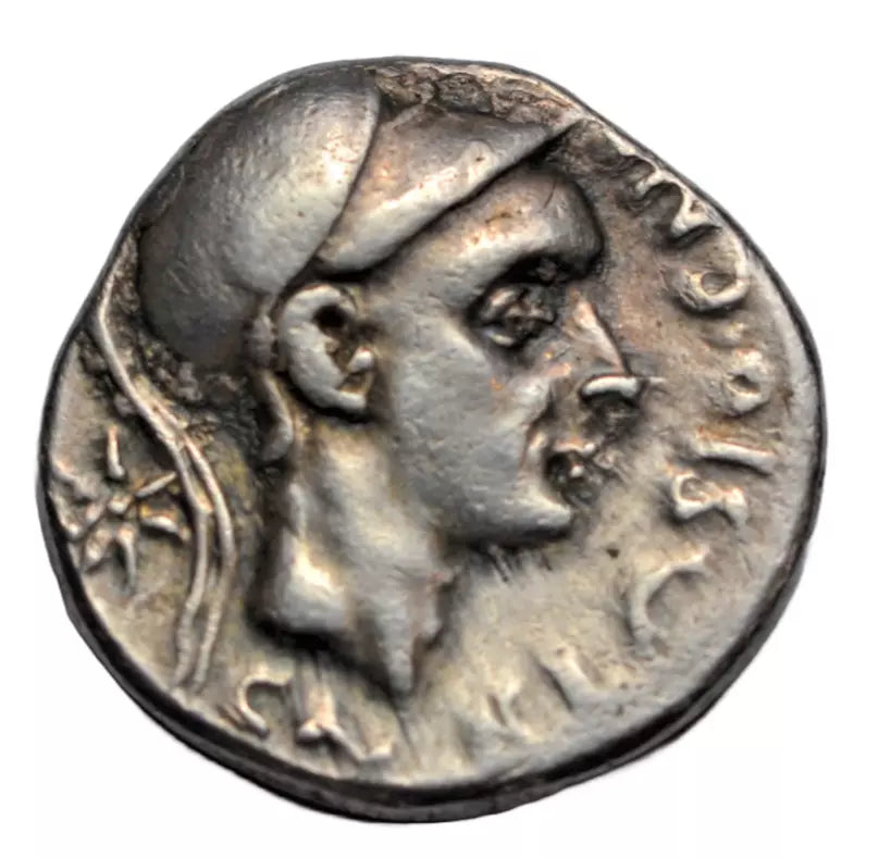 Roman Republican, Roman Republic, Cn. Blasio Cn. f., silver denarius c. 112-111 BC, Scipio ?/triad