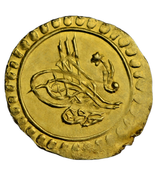 World, Ottoman Empire, Mahmud II, gold quarter zeri mahbub, 1223/1 AH (c. 1808 AD)