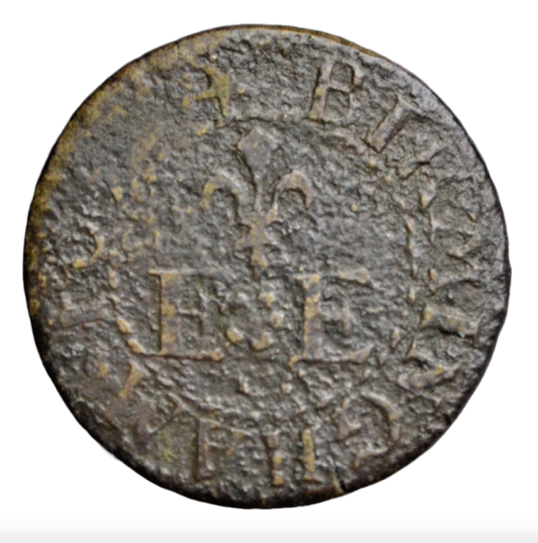British tokens, Warwickshire, Birmingham, Edward Ensor, farthing token 1652, Norweb 5284 (this)