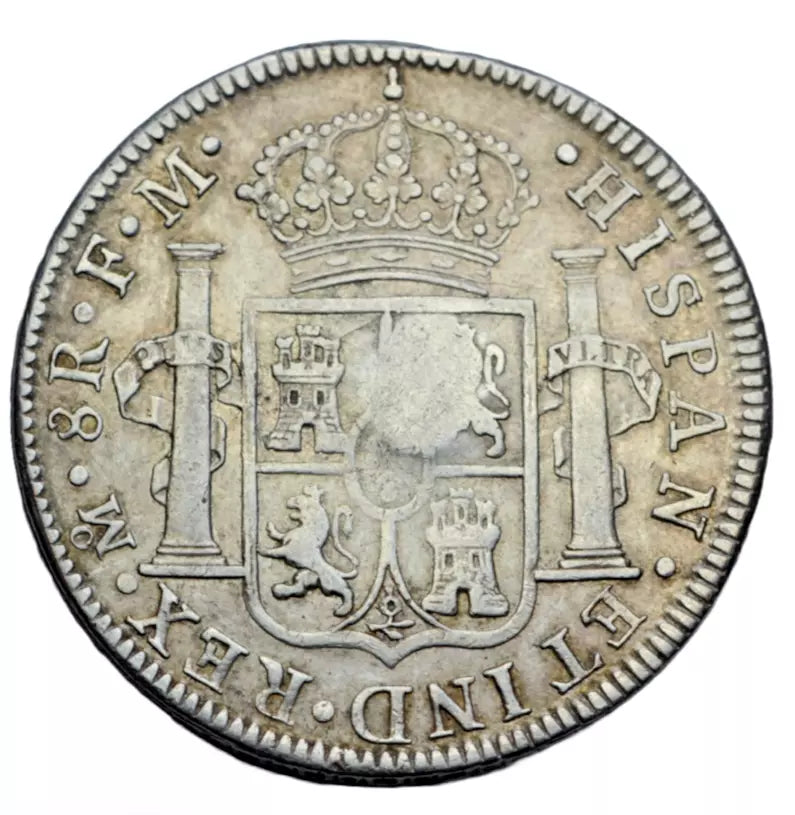 British, George III, Bank of England, dollar, countermark on 1795 Mexico City 8 reales