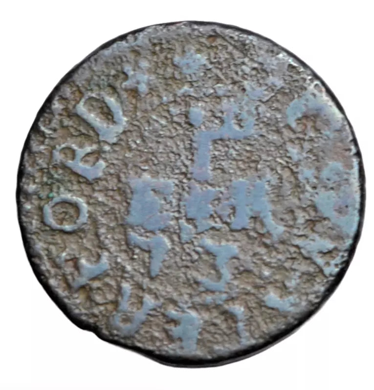 British tokens, Ireland, Waterford, Edmund Russell, penny token 1673, arms with lion rampant
