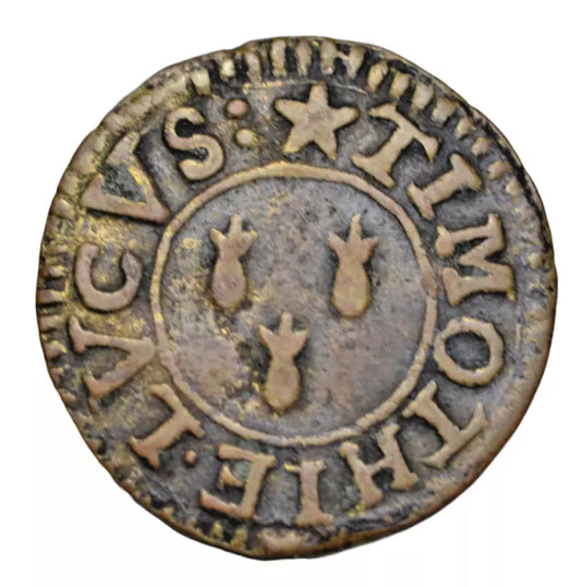 British tokens, Berkshire, Hungerford, Timothy Lucus, farthing token c. 1650s, as BW 37