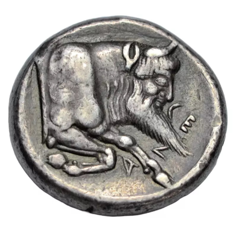 Greek, Sicily, Gela, AR didrachm c. 480 BC, man-headed bull/warrior on horseback