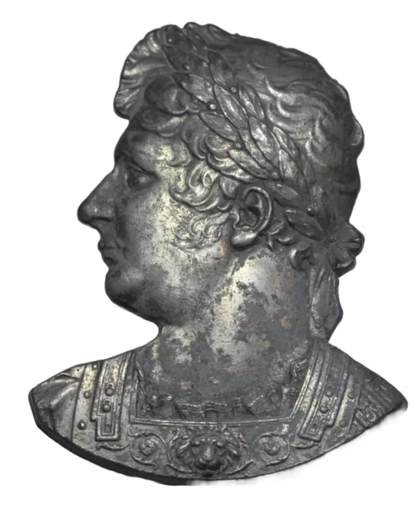 British medals, George IV, a white metal plaque c. 1820s, his bust left