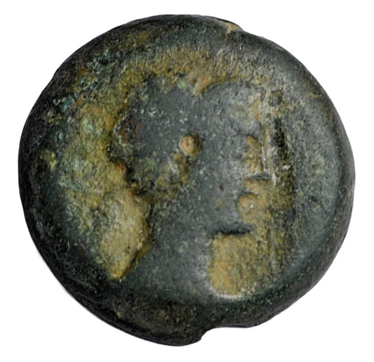 Greek, Laconia, Sparta (Lakedaimon), AE tetrachalkon c. 45-38 BC, Lakedaimon/Eagle