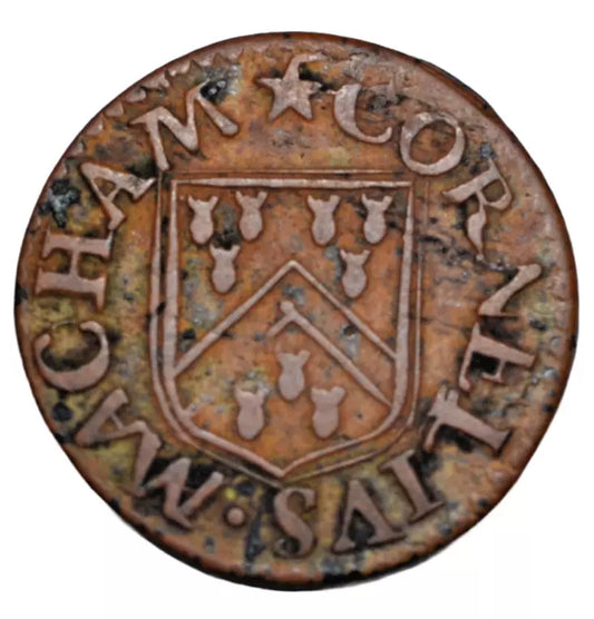 British tokens, Hampshire, Southampton, Cornelius Macham, farthing token 1664, as BW 196