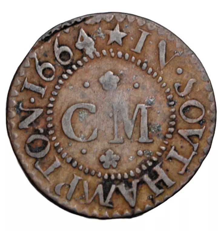 British tokens, Hampshire, Southampton, Cornelius Macham, farthing token 1664, as BW 196