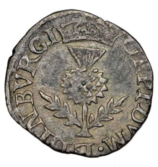 British, Scotland, James VI, billon eightpenny groat, c. 1583-90, reads EDINBVRGI