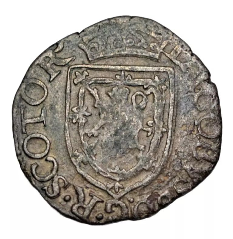 British, Scotland, James VI, billon eightpenny groat, c. 1583-90, reads EDINBVRGI